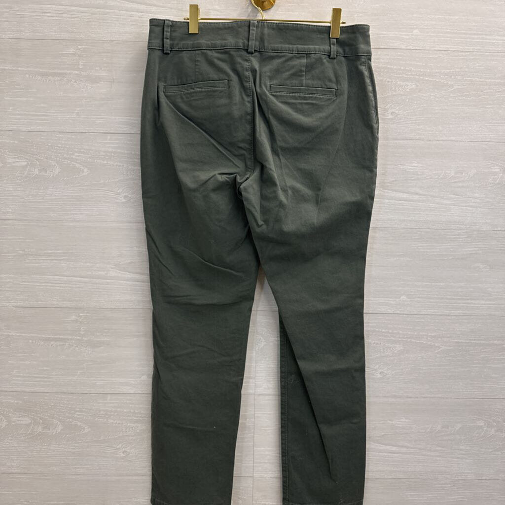 Loft Green Straight Leg Pants 8