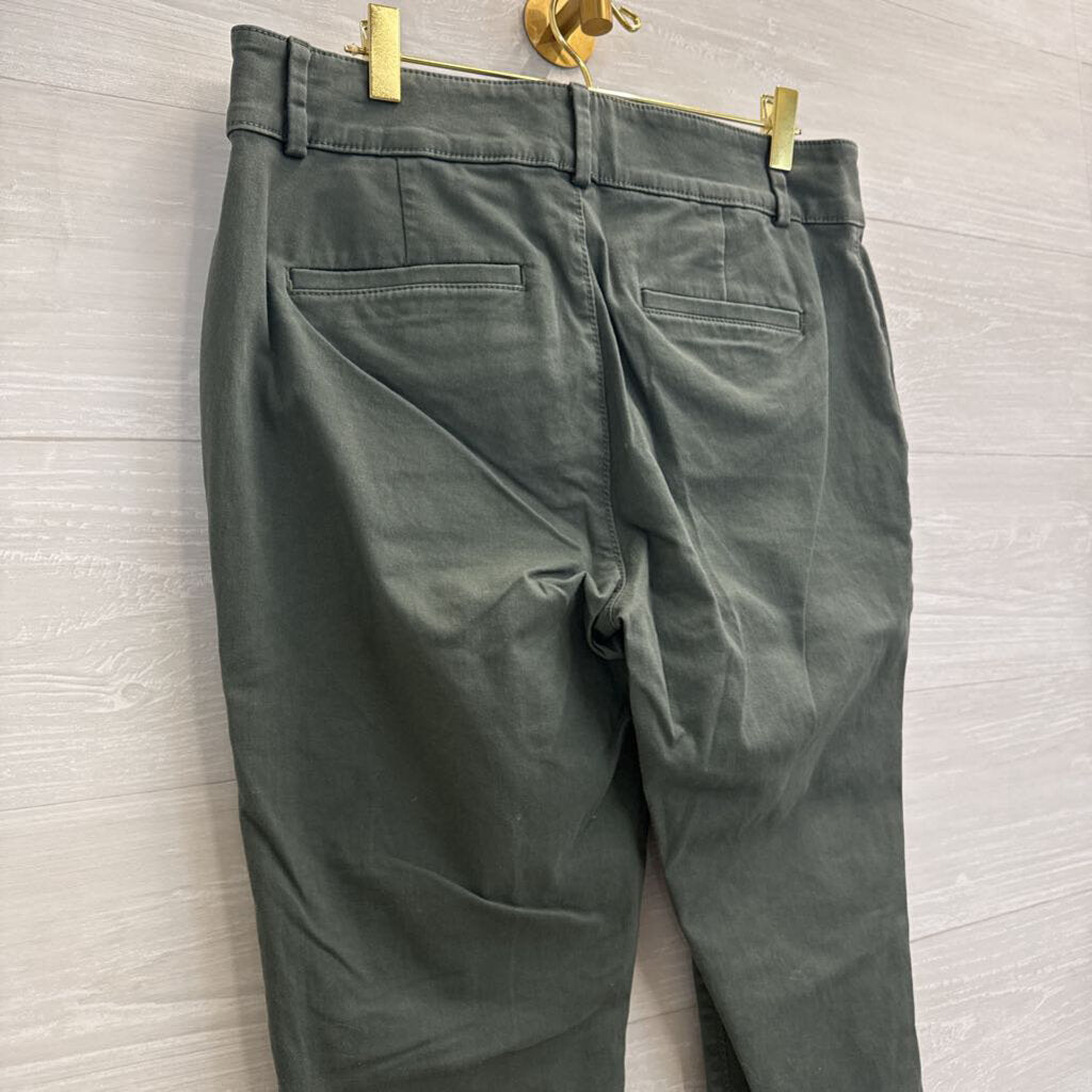 Loft Green Straight Leg Pants 8