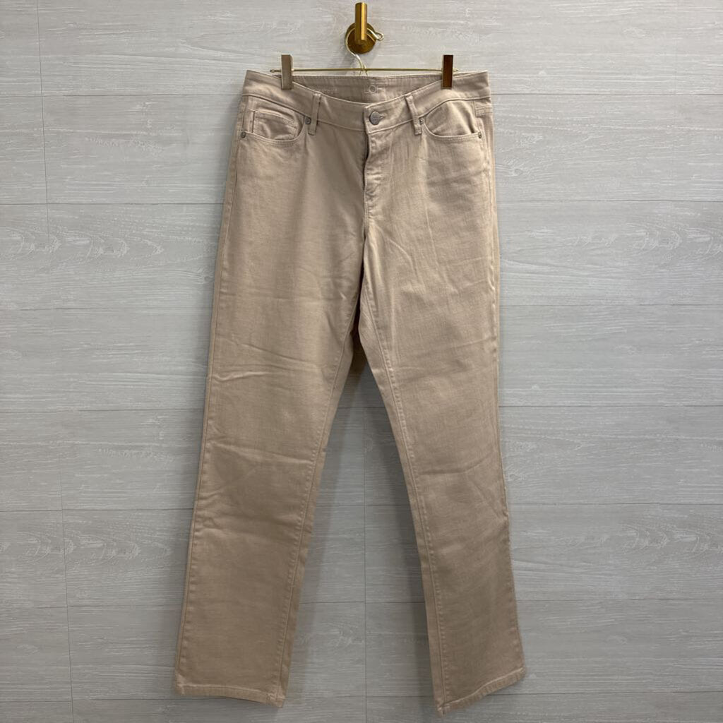 Loft Beige Curvy Straight Jeans 30