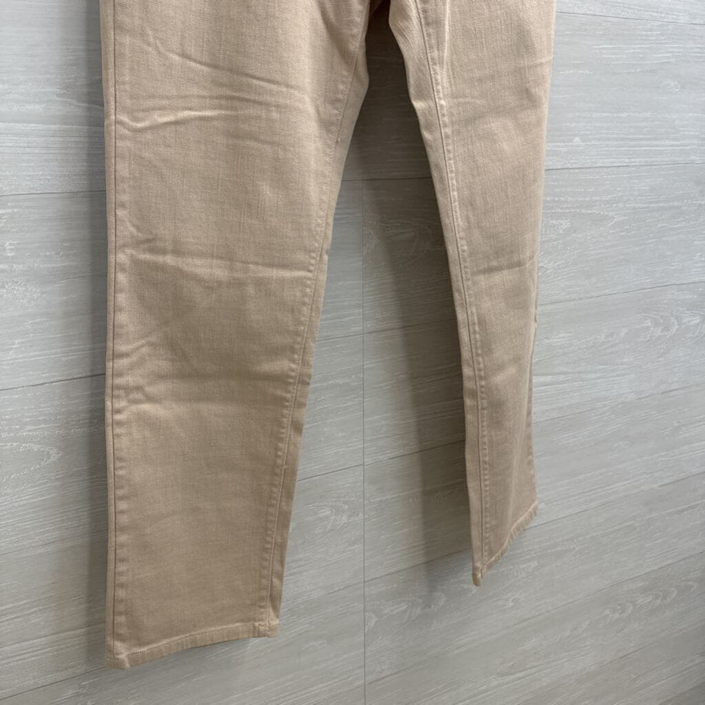 Loft Beige Curvy Straight Jeans 30