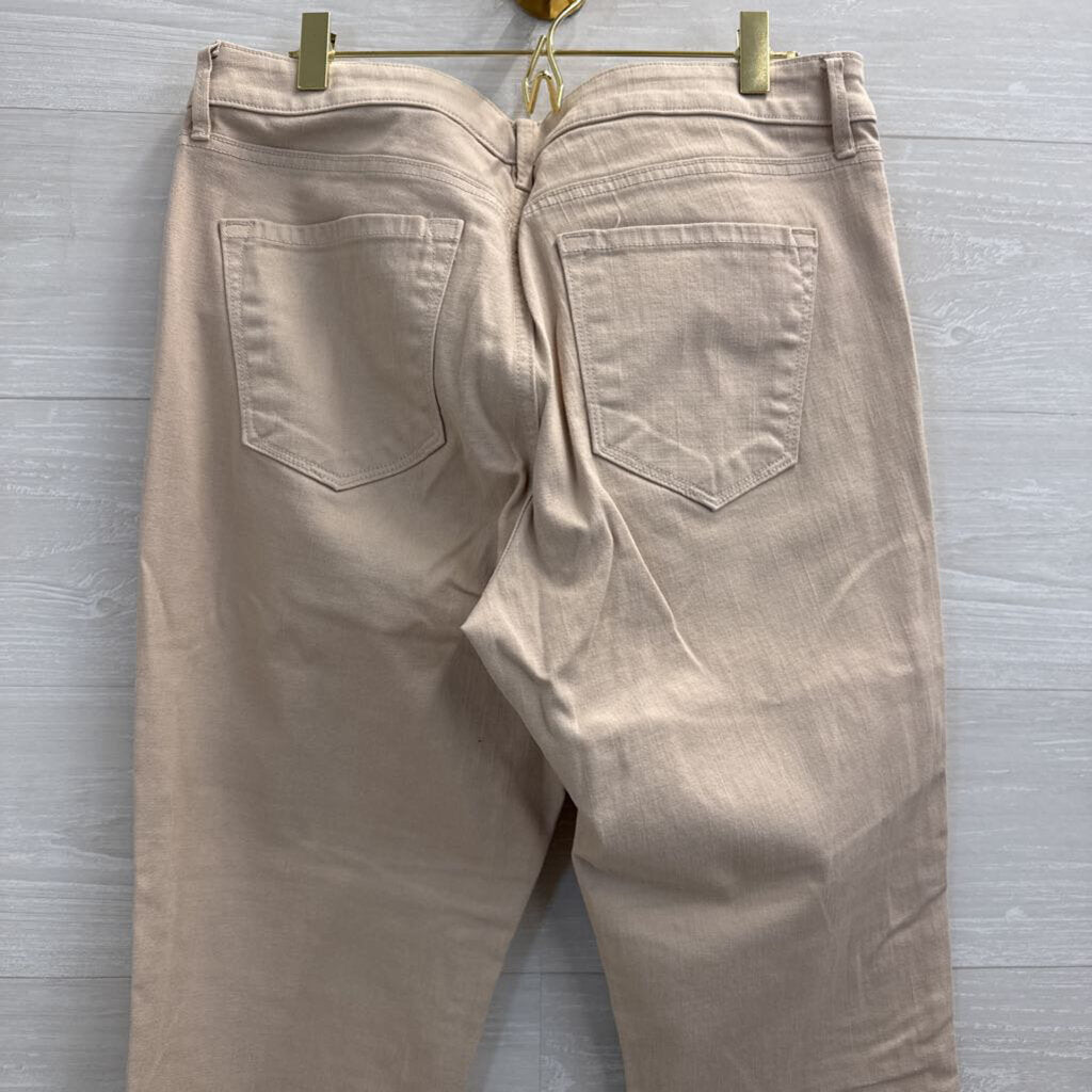 Loft Beige Curvy Straight Jeans 30