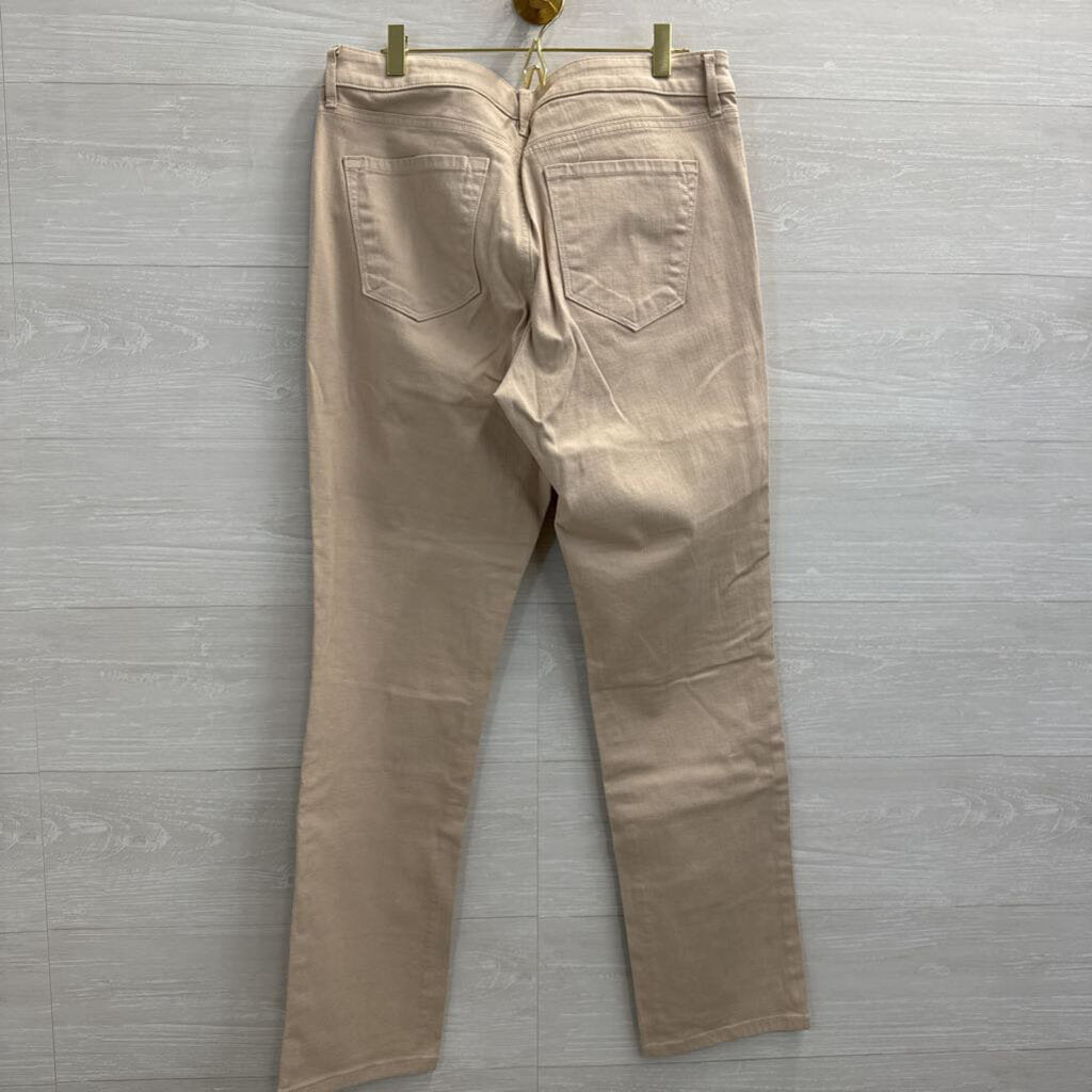 Loft Beige Curvy Straight Jeans 30