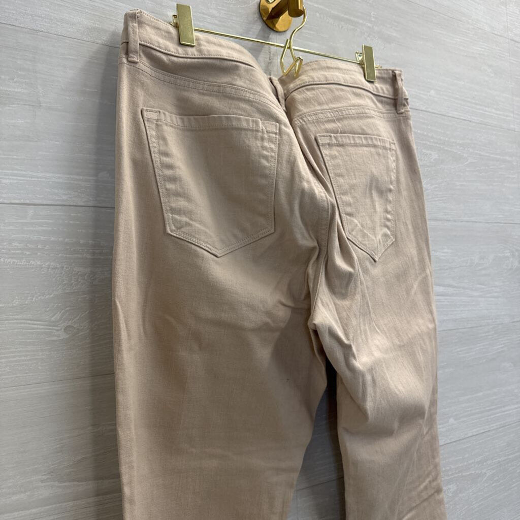 Loft Beige Curvy Straight Jeans 30