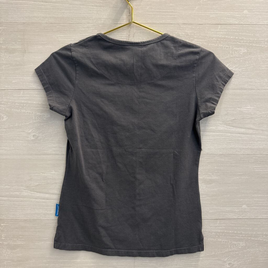 karani art Grey Day of Dead Short Sleeve Graphic Tee Medium