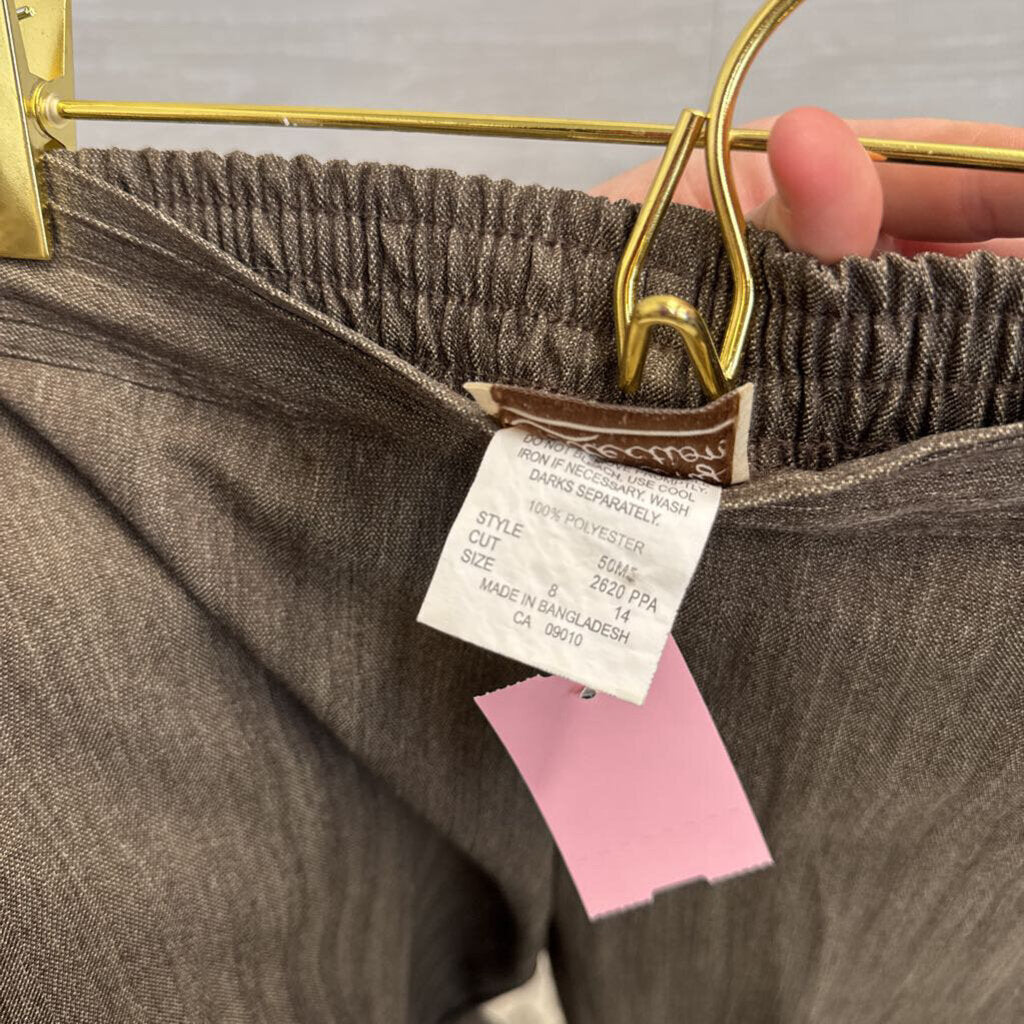 Vintage Company Collection Brown Pull On Trouser Pants 8