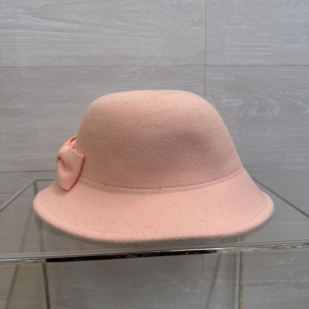 Pink Felt Bow Detail Hat