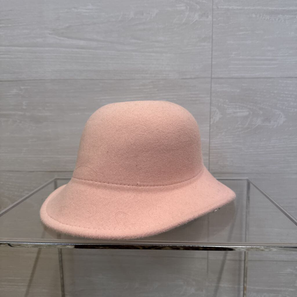 Pink Felt Bow Detail Hat