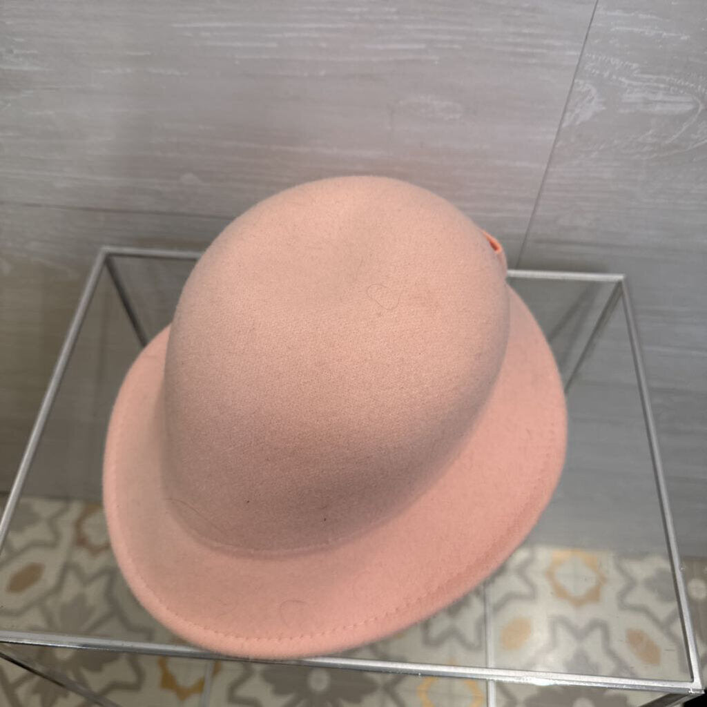 Pink Felt Bow Detail Hat