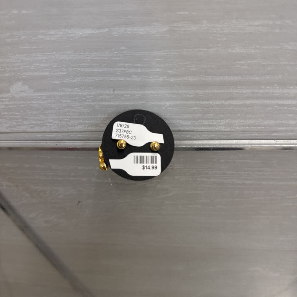 Vintage Pearl Semi Circle Earrings