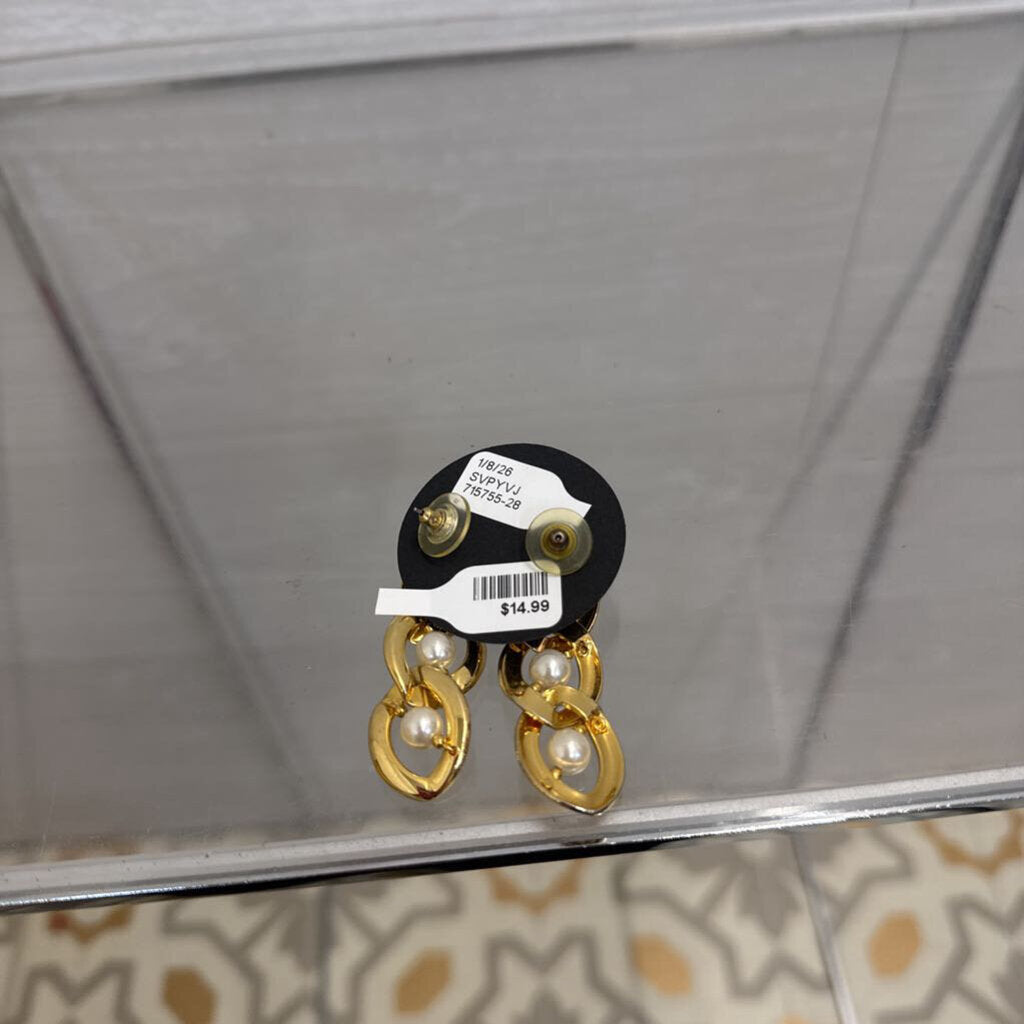 Vintage Three Tier Pearl Earrings