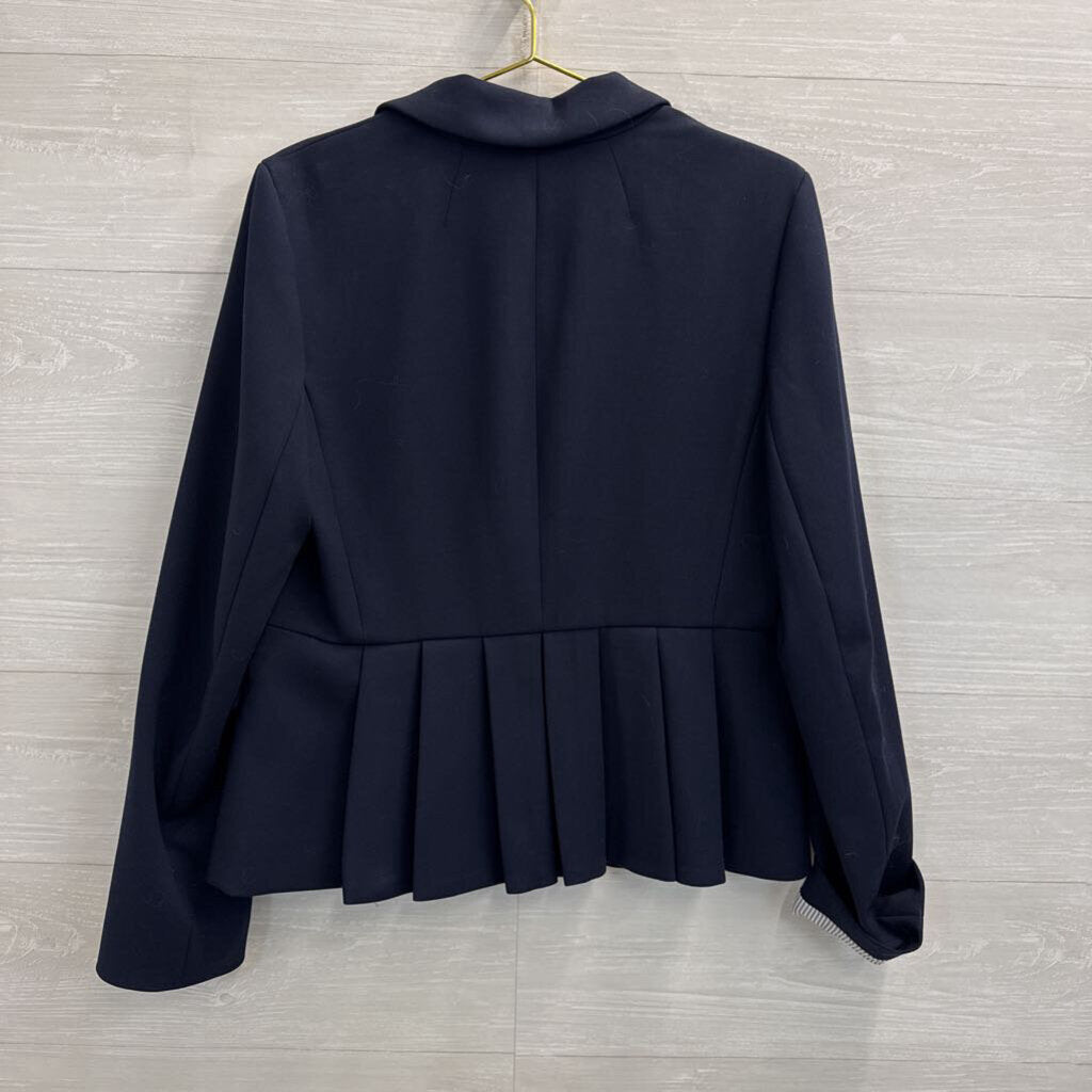 J Crew Navy Blazer Jacket 14 Tall