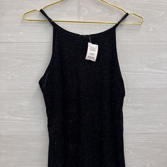 Velvet Glitter Thread Mini Dress Large