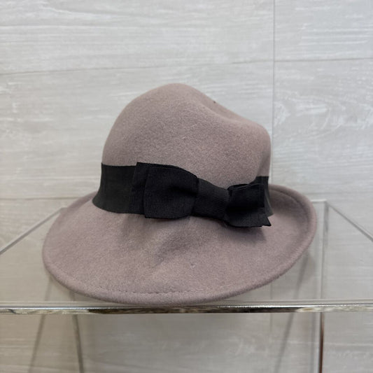 Disney Grey/ Black Vintage Style Fall Fedora Felt Hat with Bow