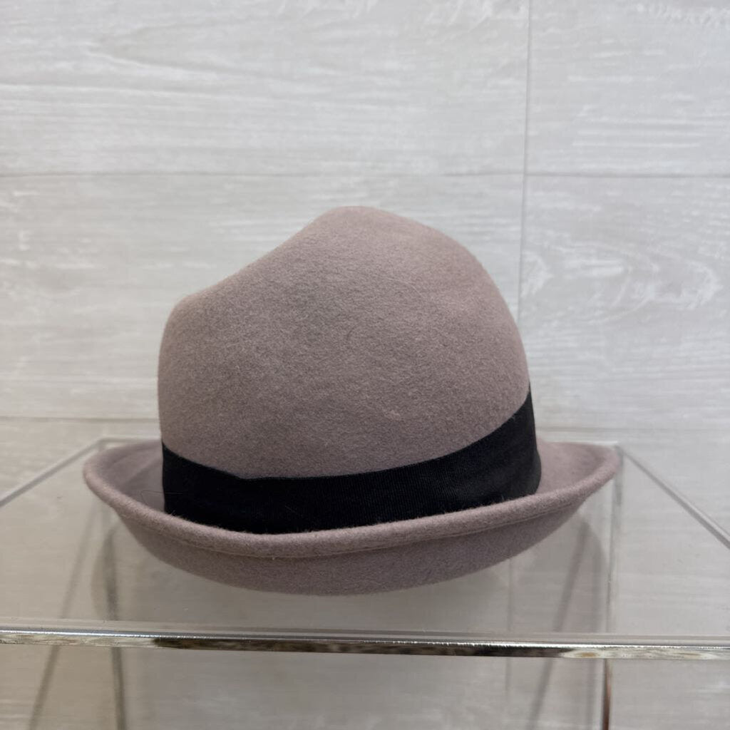Disney Grey/ Black Vintage Style Fall Fedora Felt Hat with Bow