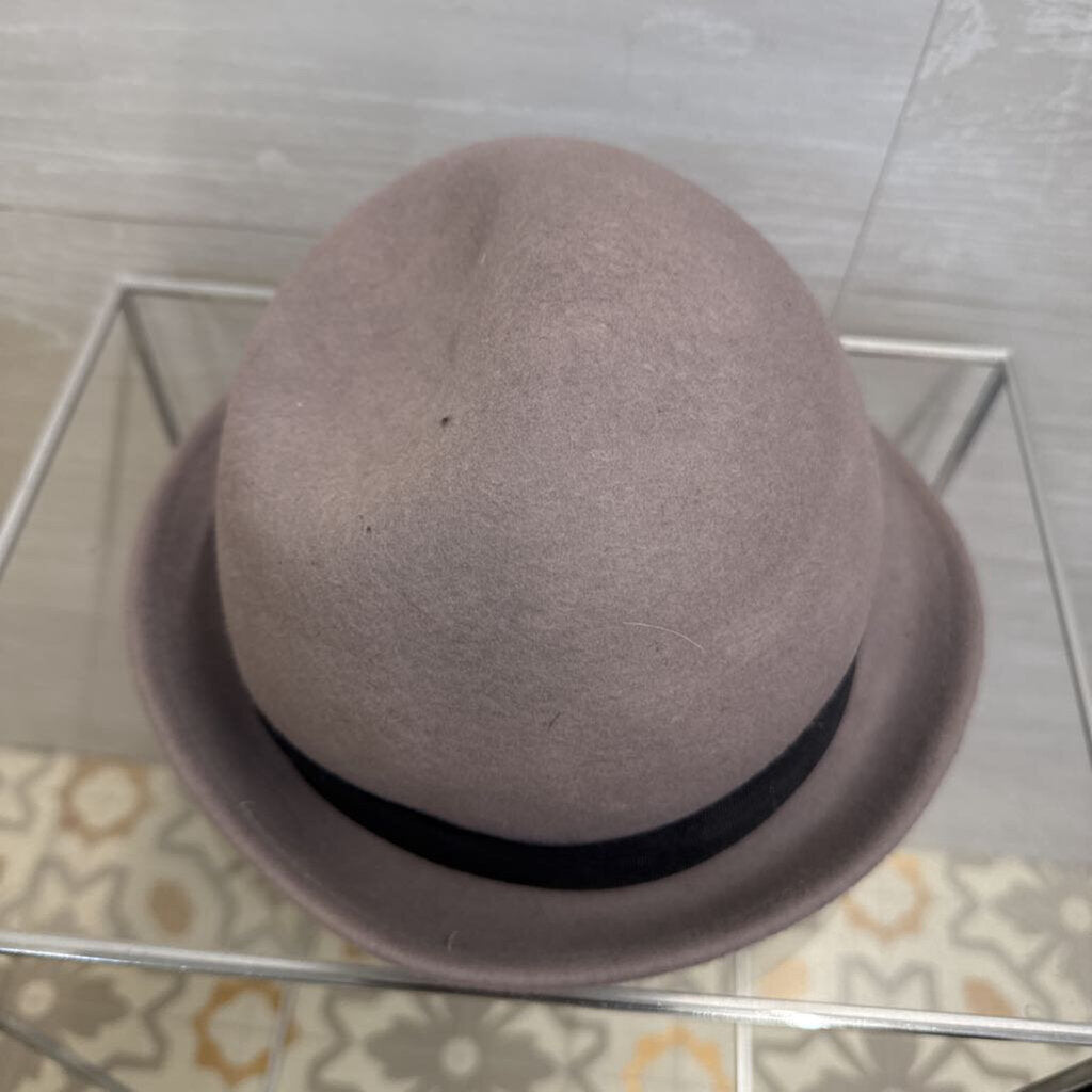 Disney Grey/ Black Vintage Style Fall Fedora Felt Hat with Bow