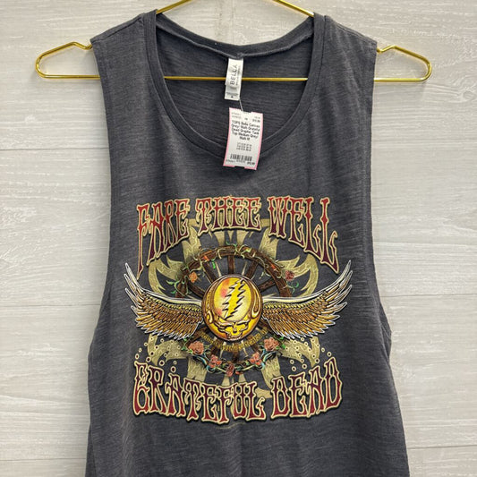 Grey/ Multi Grateful Dead Graphic Tank Top Medium