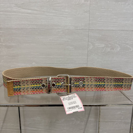 Brown/ Multi Color Woven Belt