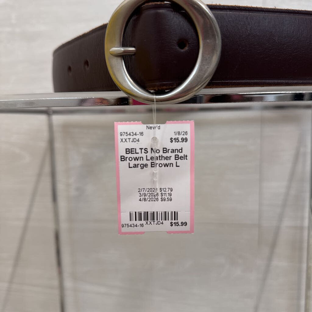 Brown Leather Belt Large