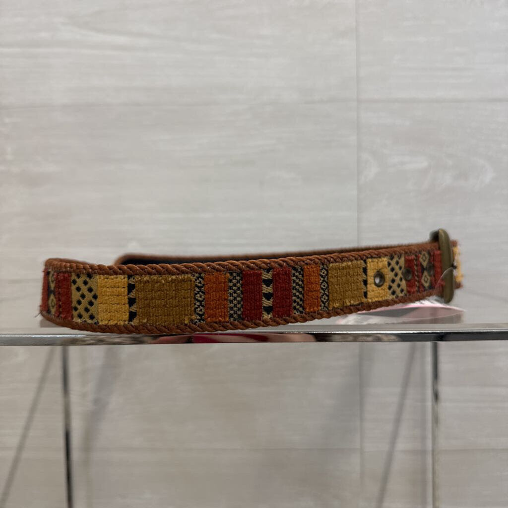 Brown/ Multi Southwestern Print Belt Large