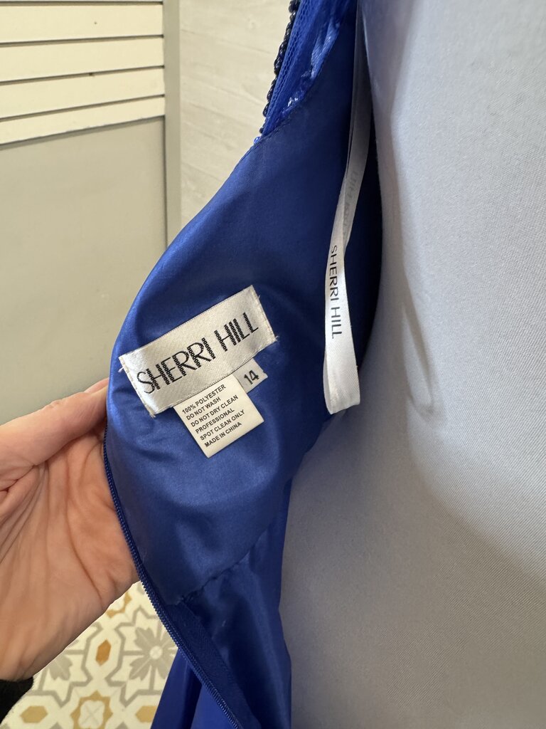 Sherri Hill 51694 High Neck Chiffon Skirt Formal Dress 14