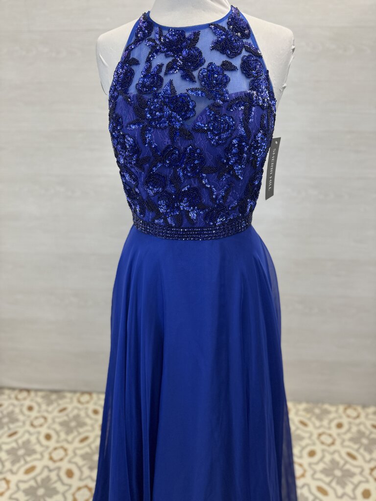 Sherri Hill 51694 High Neck Chiffon Skirt Formal Dress 14