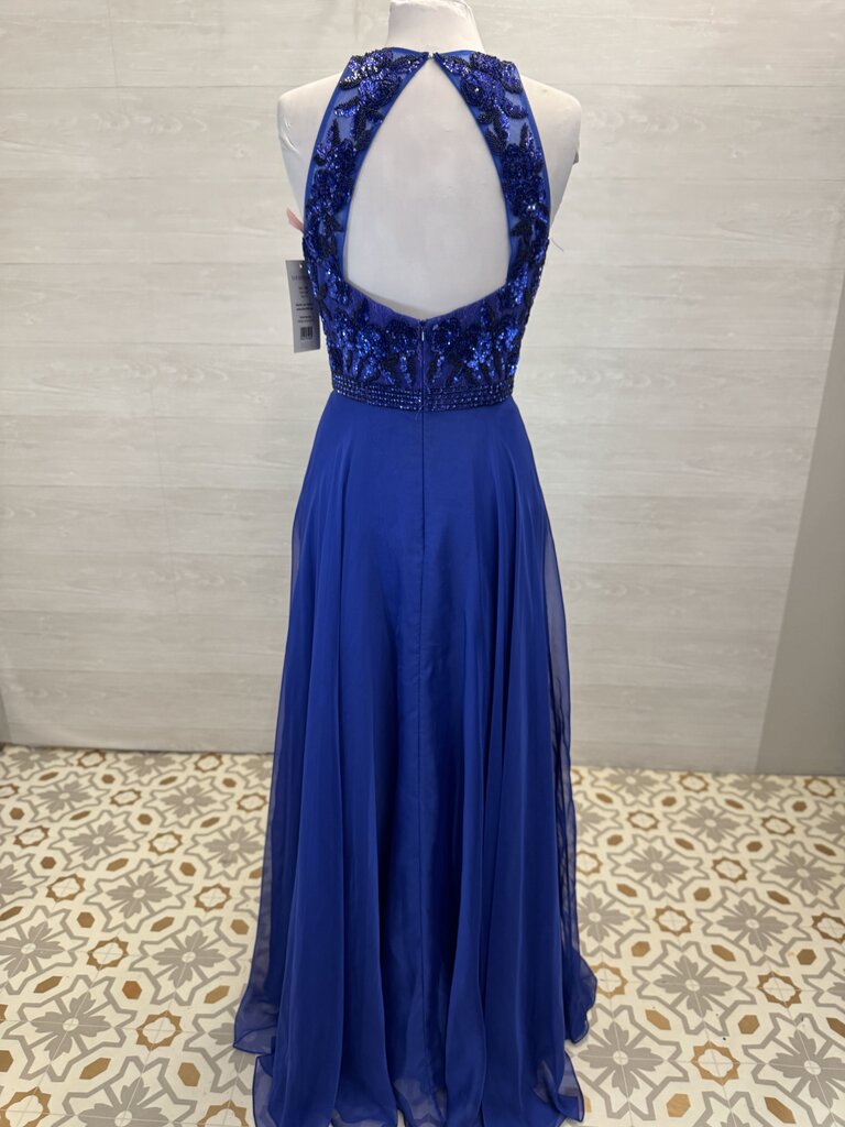 Sherri Hill 51694 High Neck Chiffon Skirt Formal Dress 14