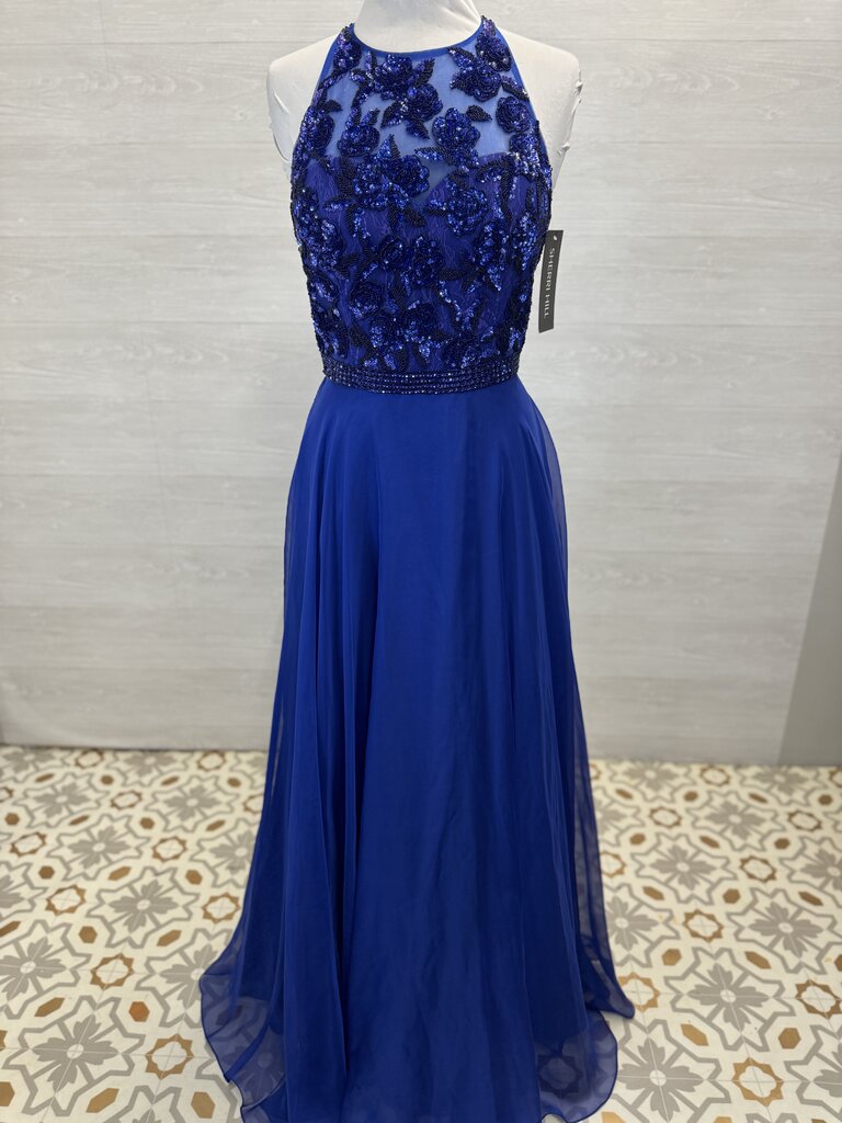 Sherri Hill 51694 High Neck Chiffon Skirt Formal Dress 14