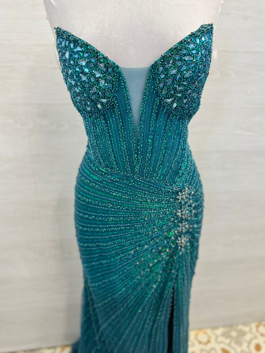 Portia & Scarlett PS25208 Sequined Lace Up Back 6