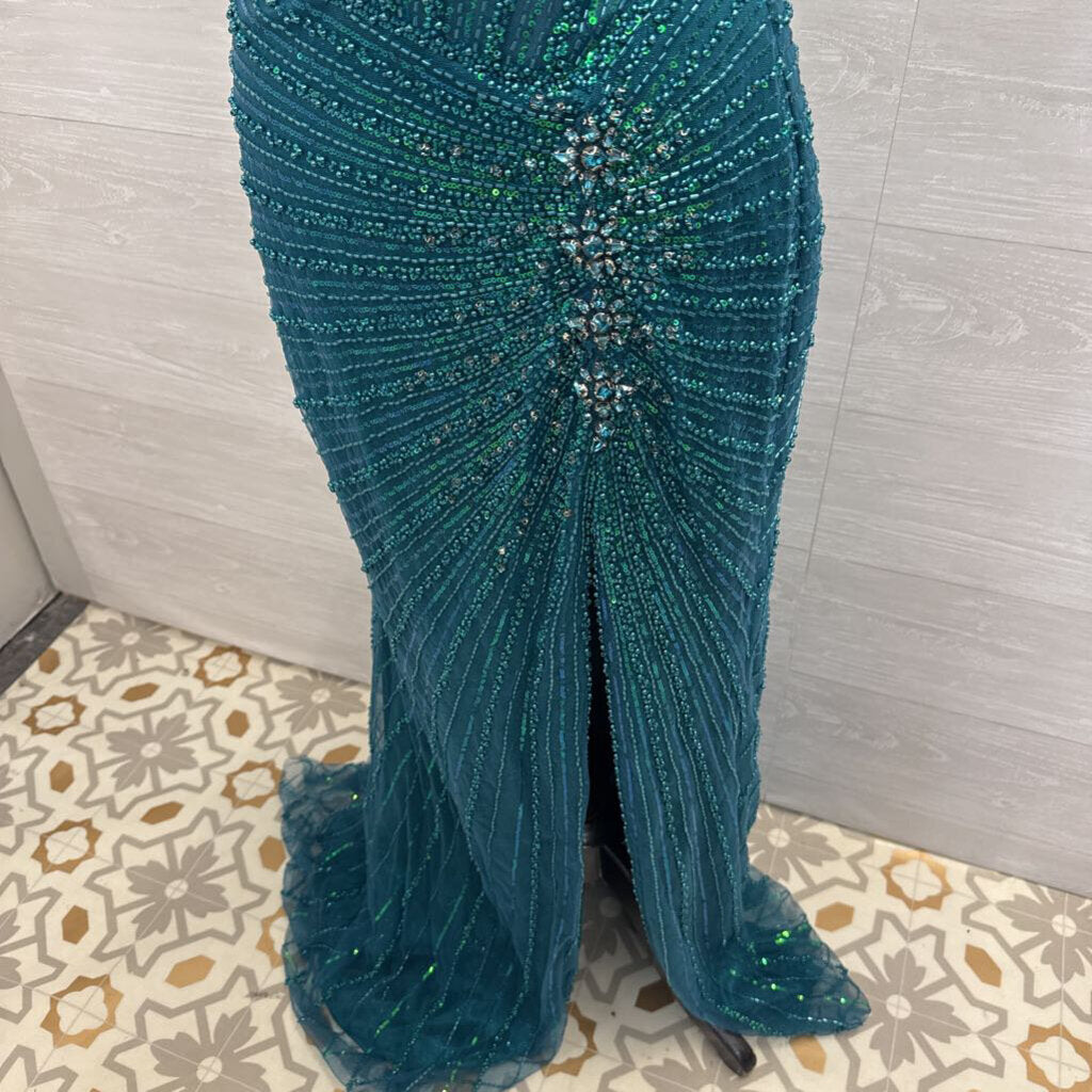 Portia & Scarlett PS25208 Sequined Lace Up Back 6