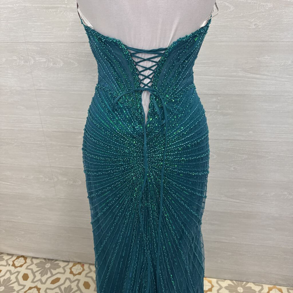 Portia & Scarlett PS25208 Sequined Lace Up Back 6