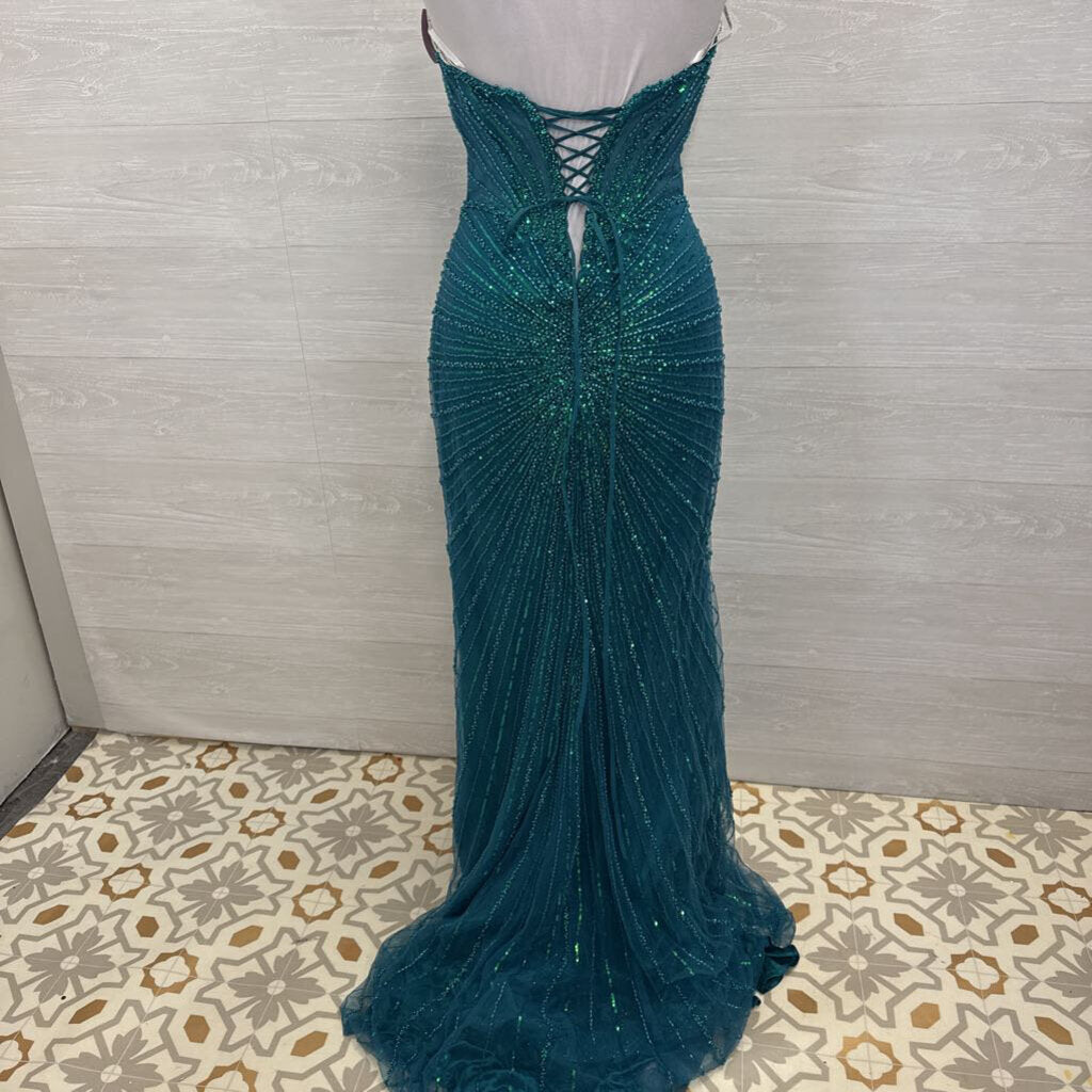 Portia & Scarlett PS25208 Sequined Lace Up Back 6