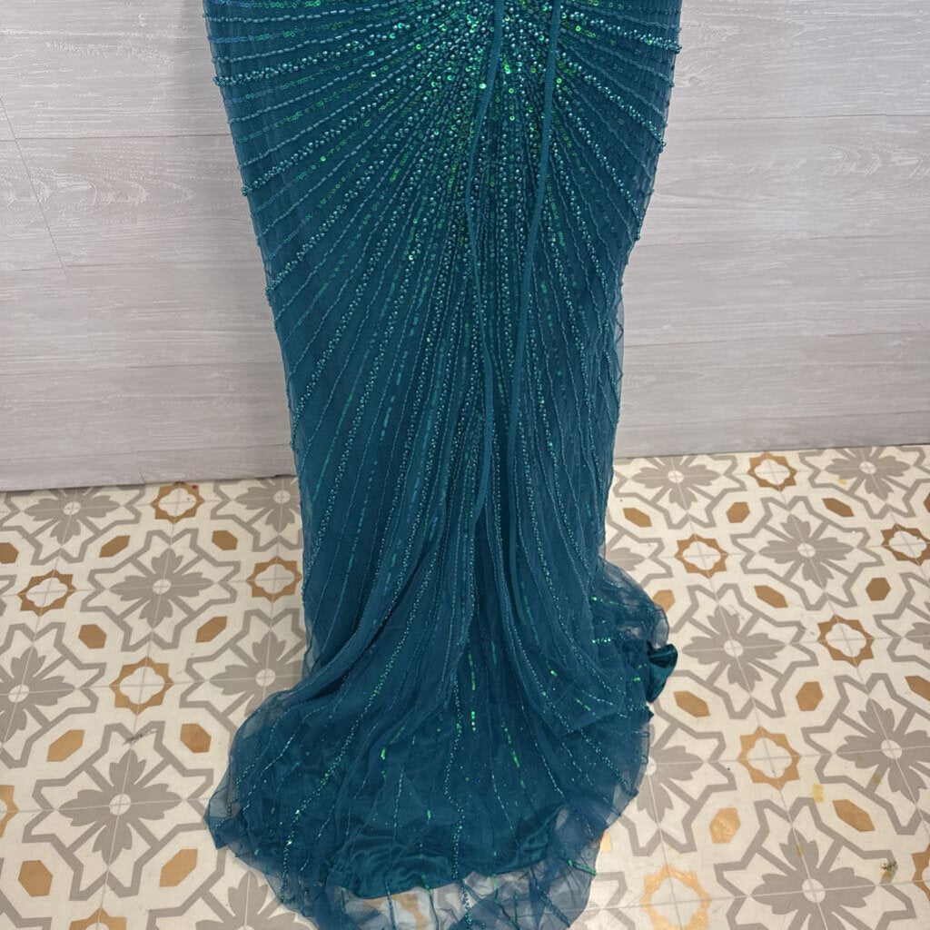 Portia & Scarlett PS25208 Sequined Lace Up Back 6