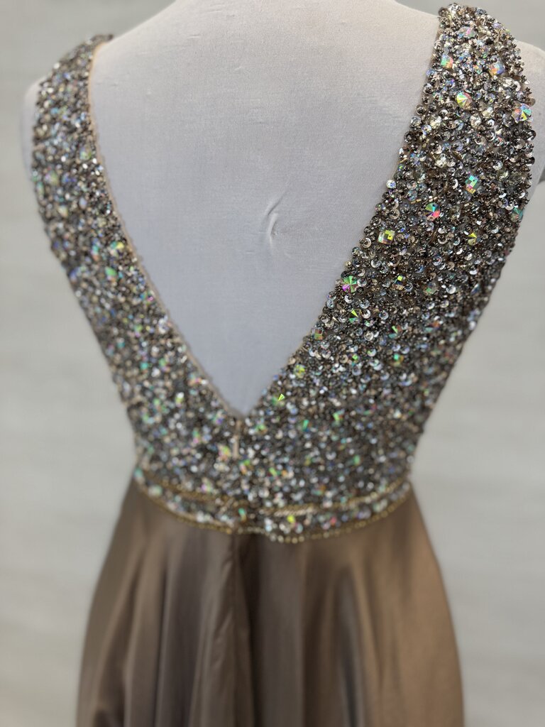 Splash Plunge A-Line Long Formal 10