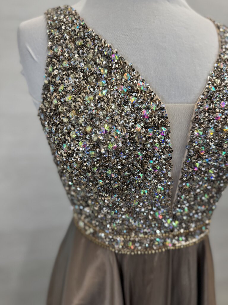 Splash Plunge A-Line Long Formal 10