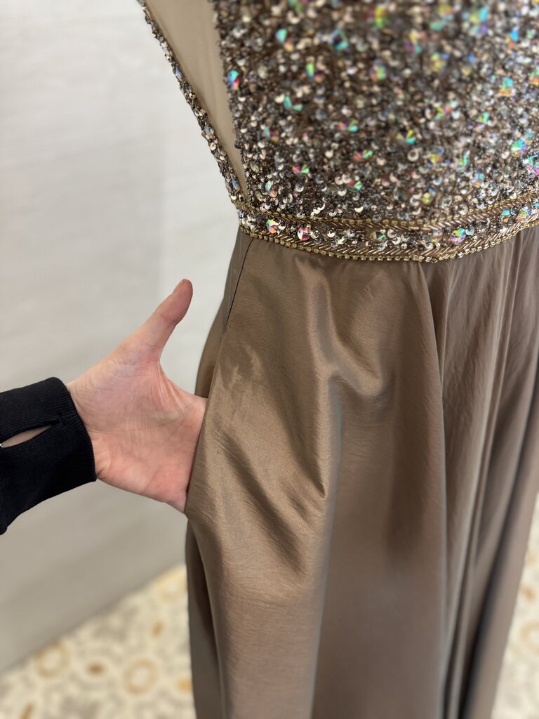 Splash Plunge A-Line Long Formal 10