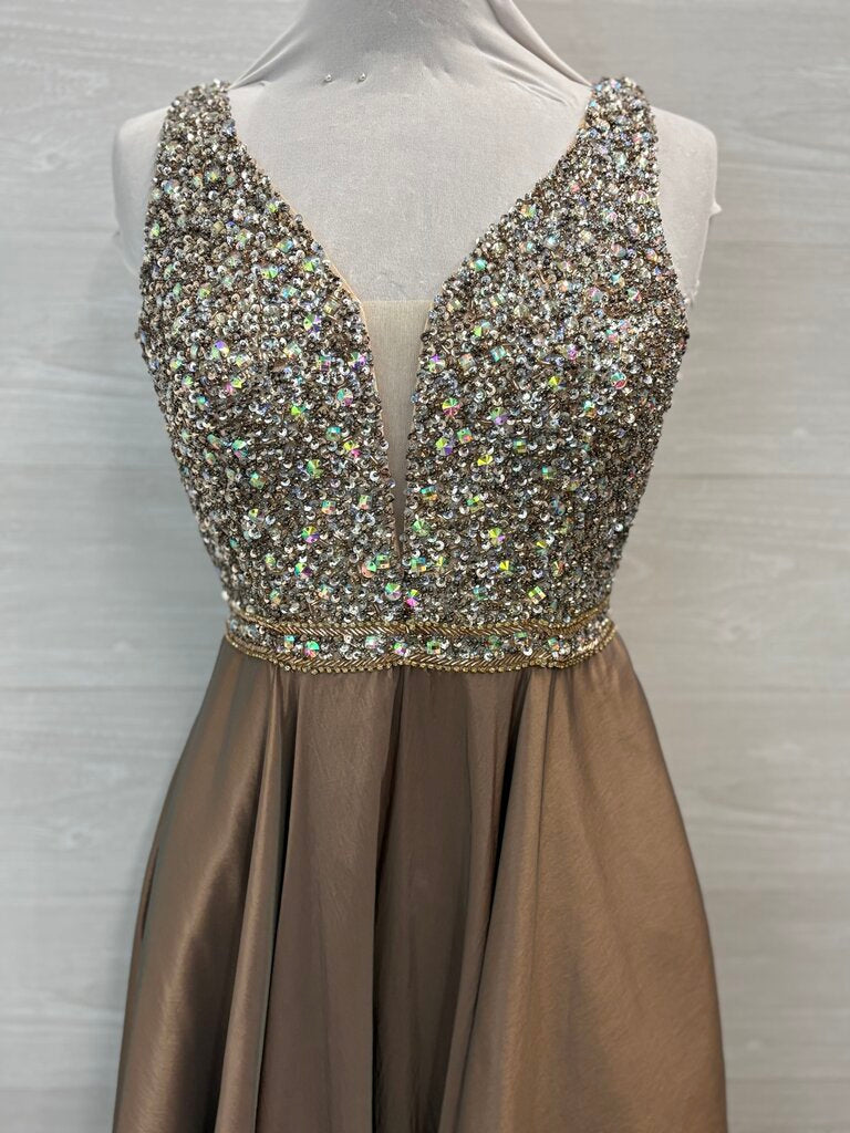 Amelia Couture Beaded Top Long Formal 10