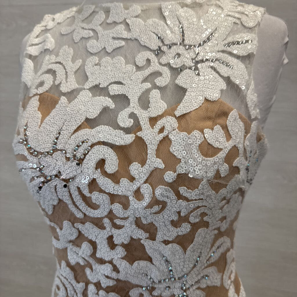 Johnathan Kayne Sequined Lace Long Formal 12