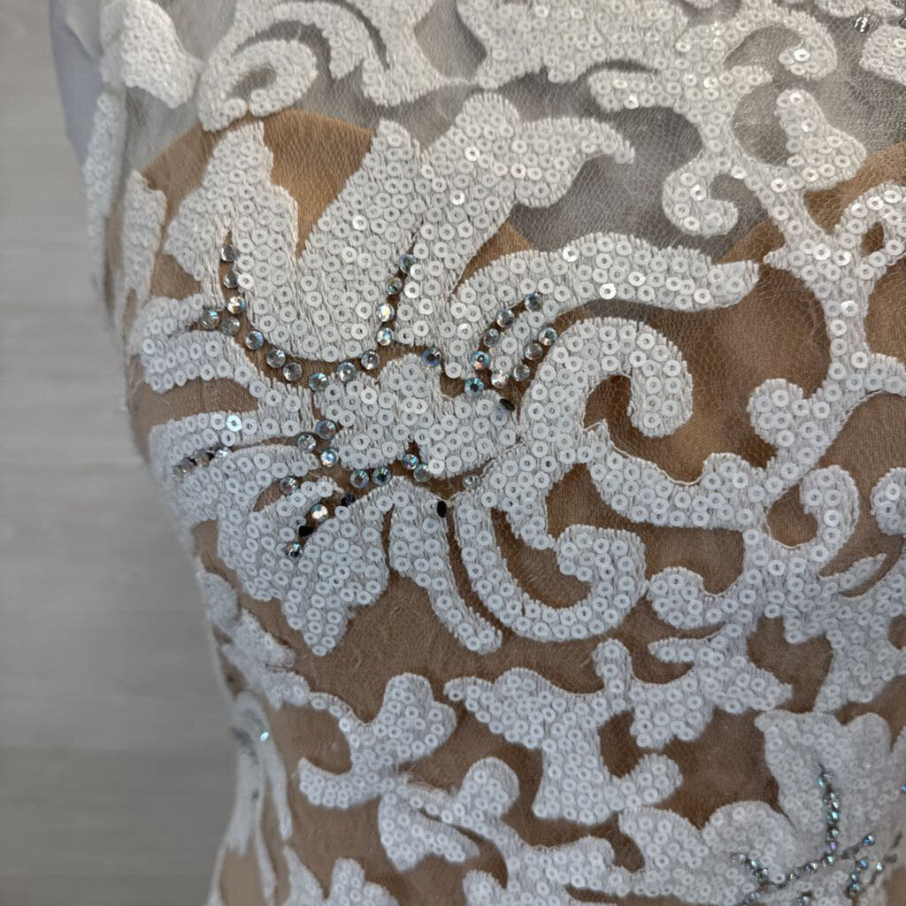 Johnathan Kayne Sequined Lace Long Formal 12