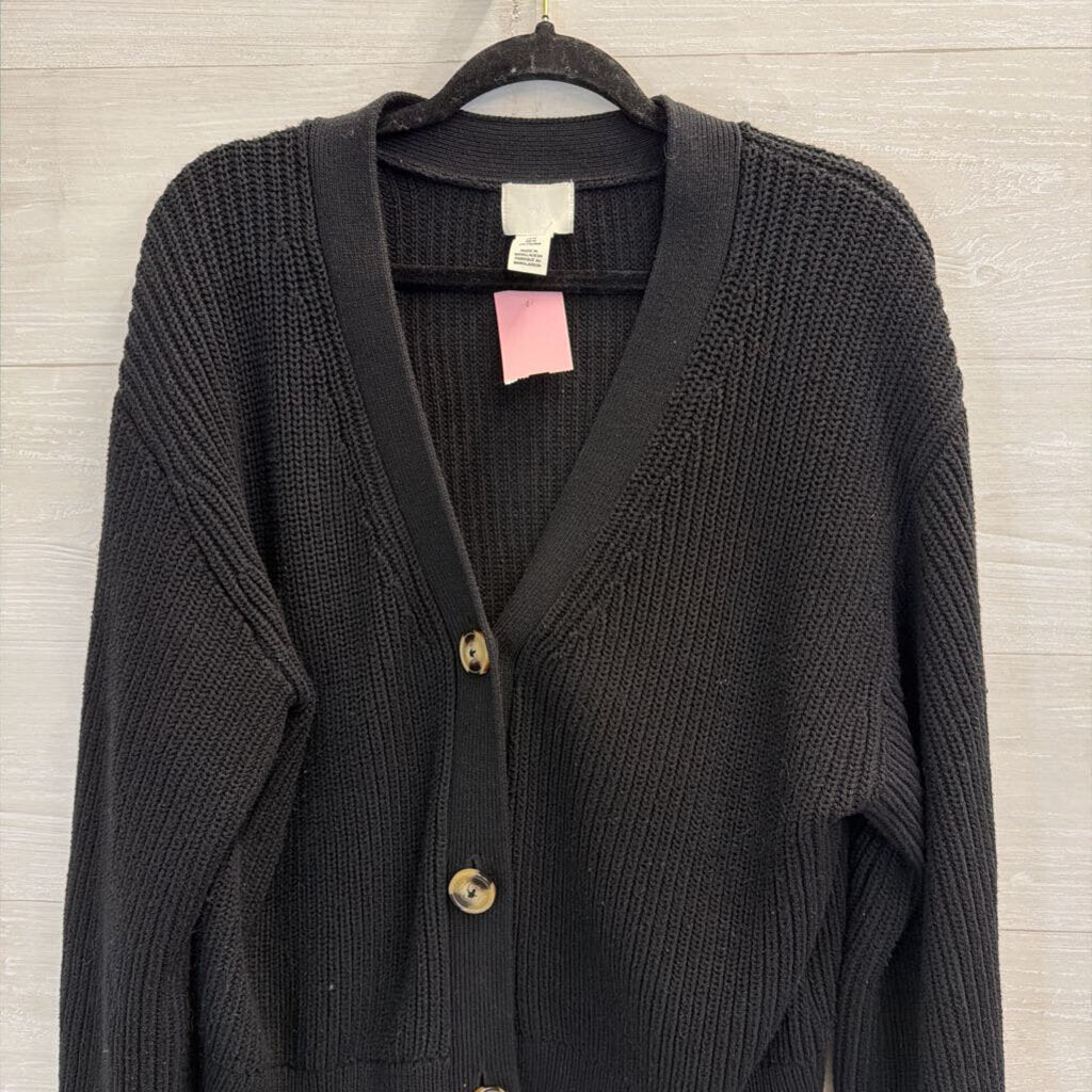 Black Knit Cardigan Medium