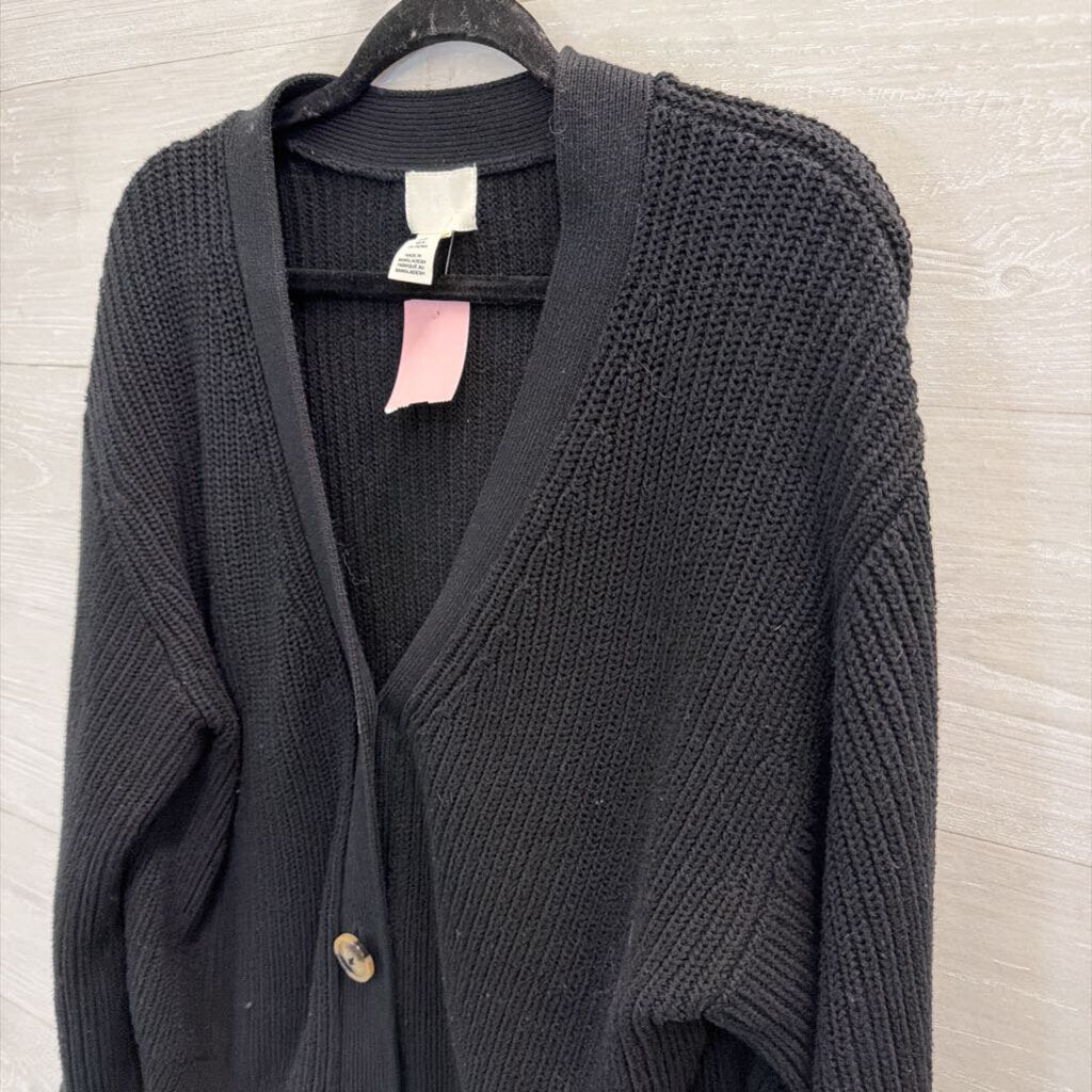 Black Knit Cardigan Medium