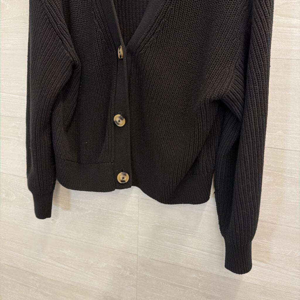 Black Knit Cardigan Medium
