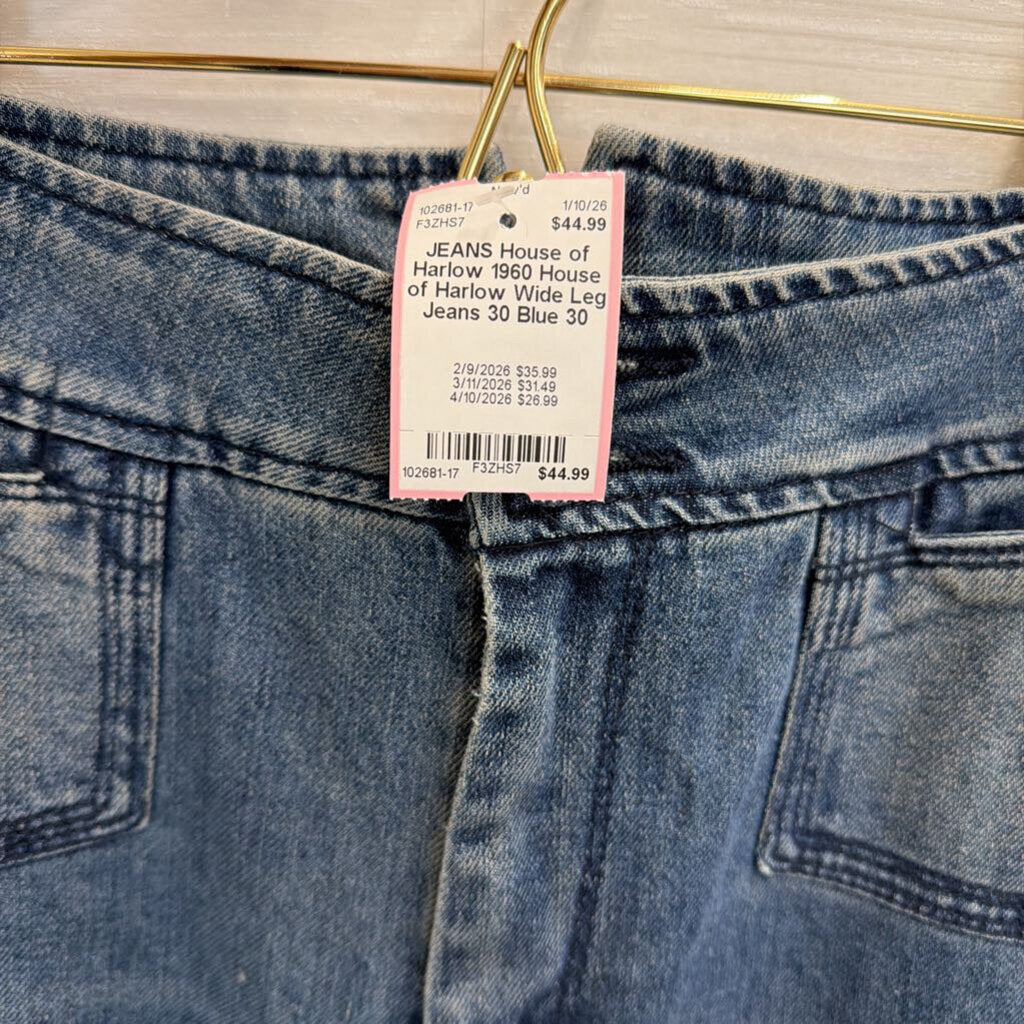House of Harlow Wide Leg Jeans 30