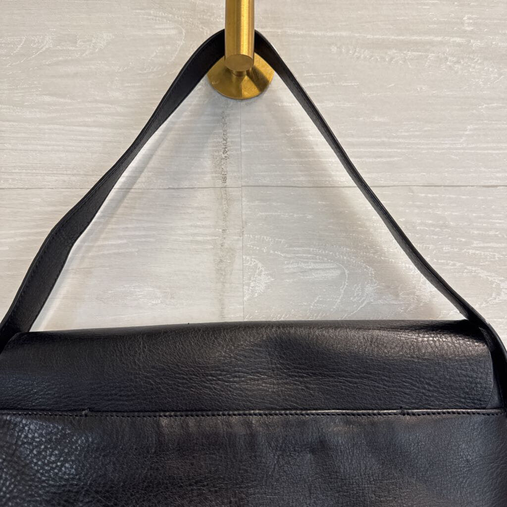 Fossil Black Leather Shoulder Bag
