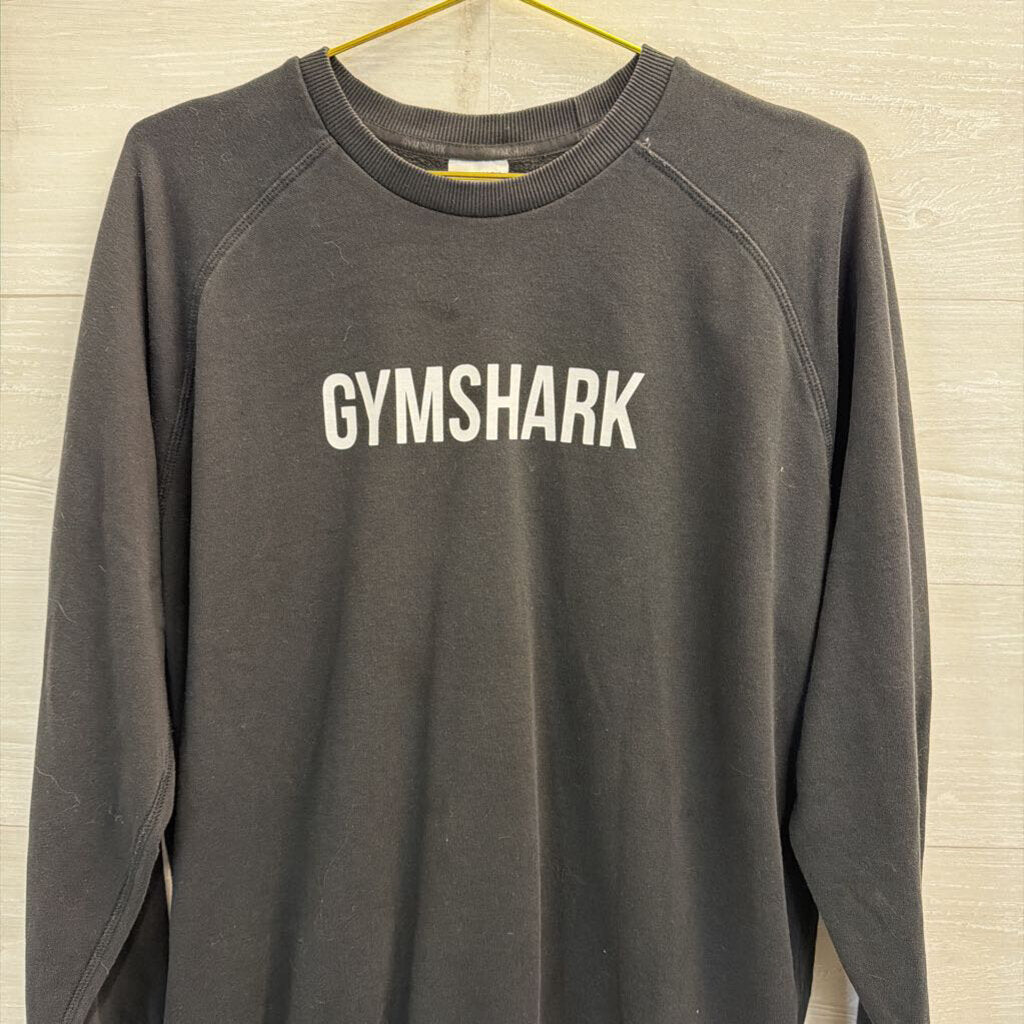 GymShark Black Crew Neck Sweatshirt Medium