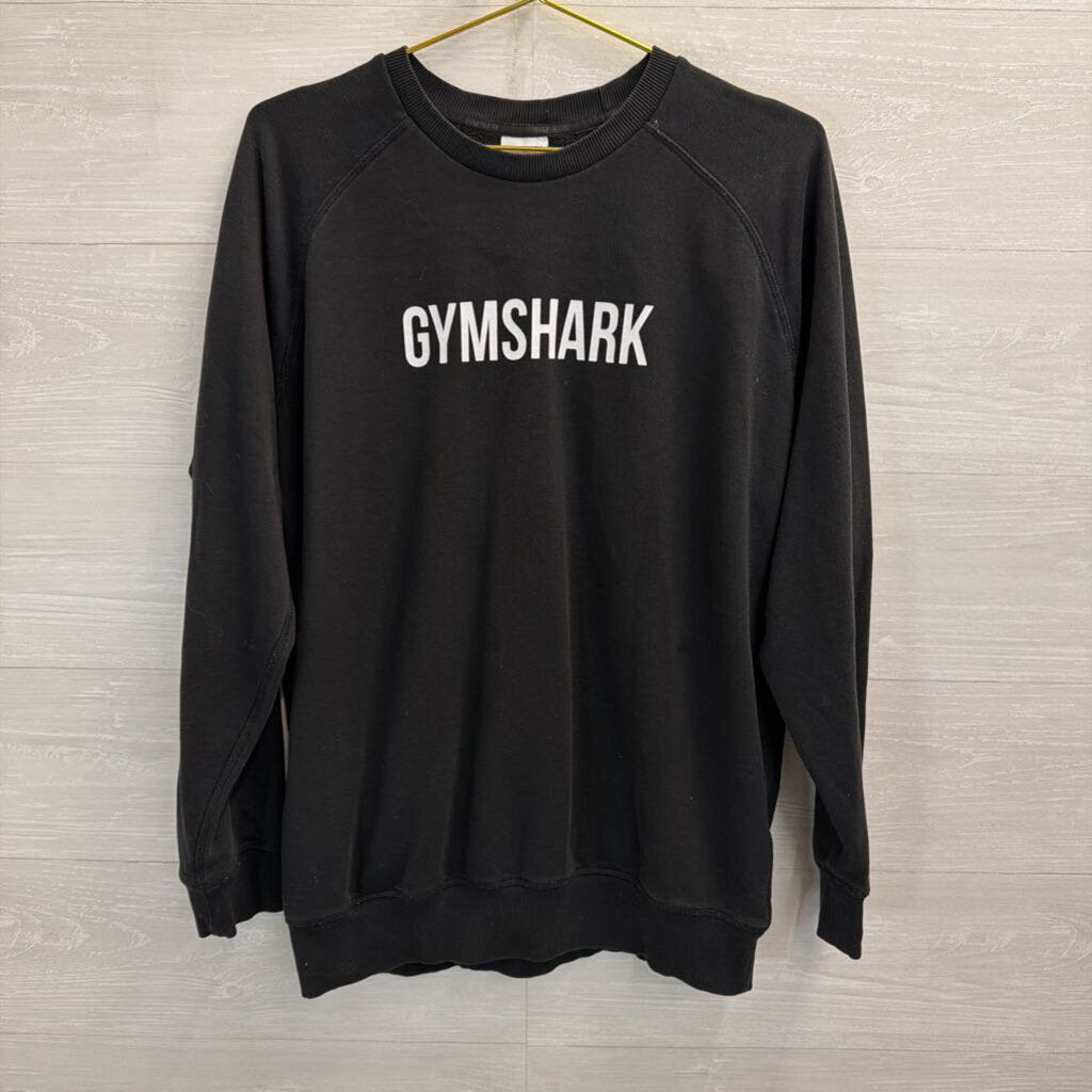 GymShark Black Crew Neck Sweatshirt Medium