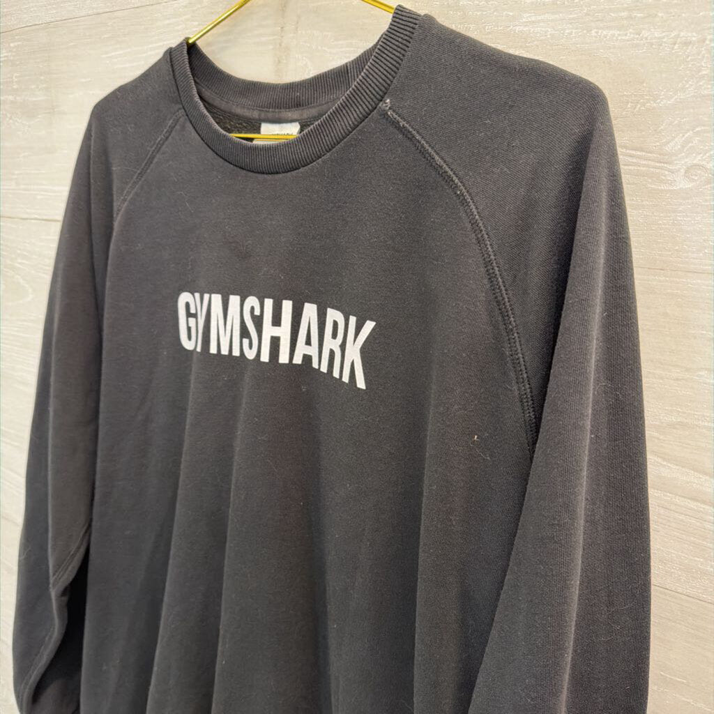 GymShark Black Crew Neck Sweatshirt Medium