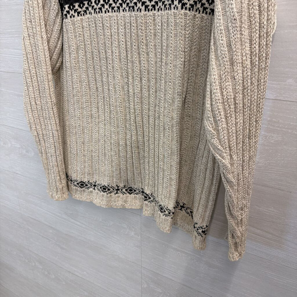 Vintage Cotton Grey/Navy Sweater Large