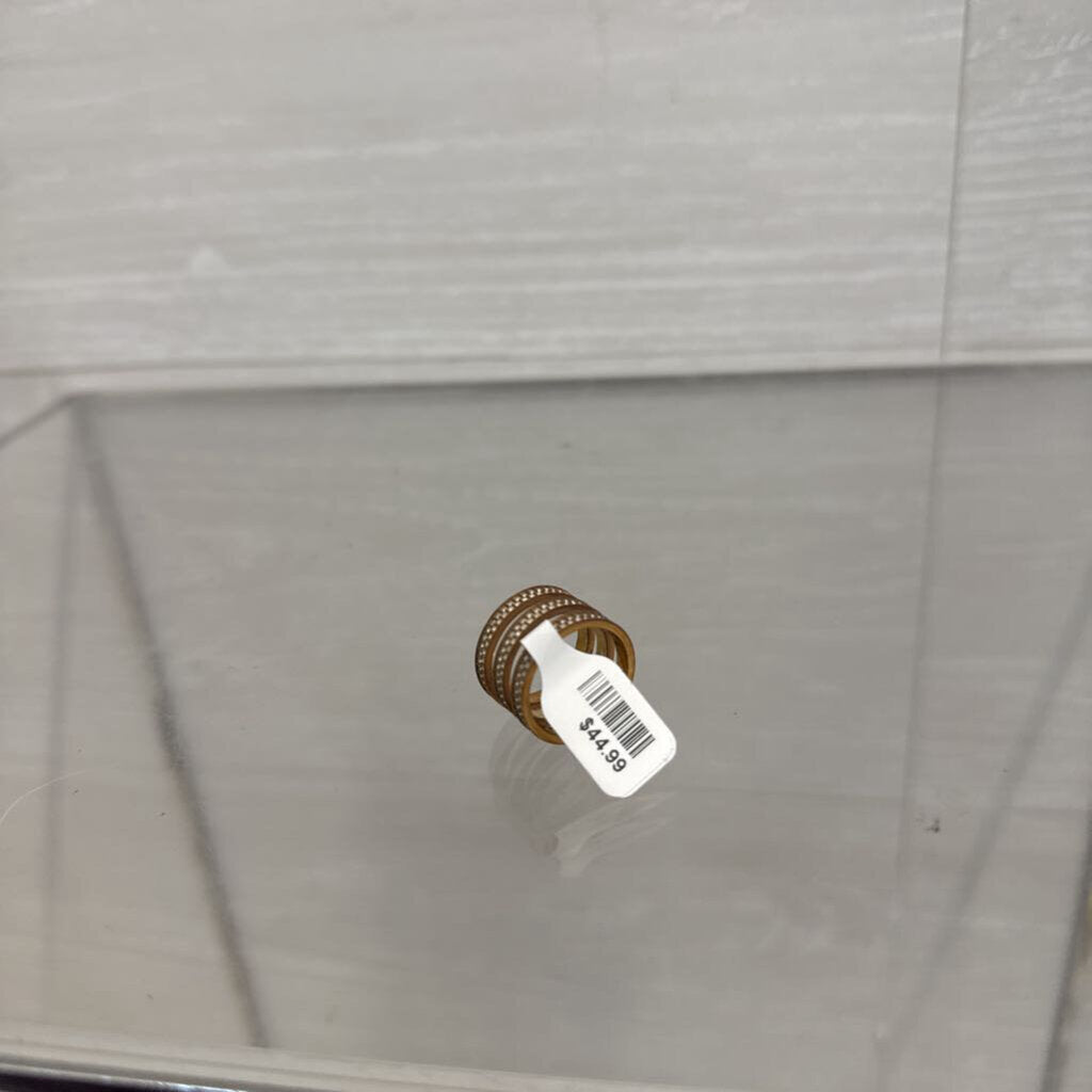 Michael Kors Gold Triple Stack Ring 7