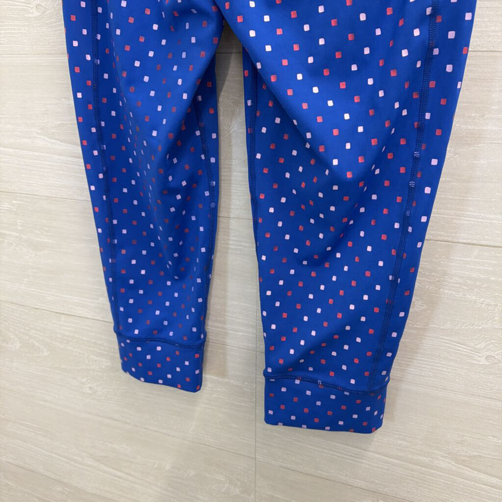 Lilly Pulitzer Luxletic Cropped Blue Print Leggings Large