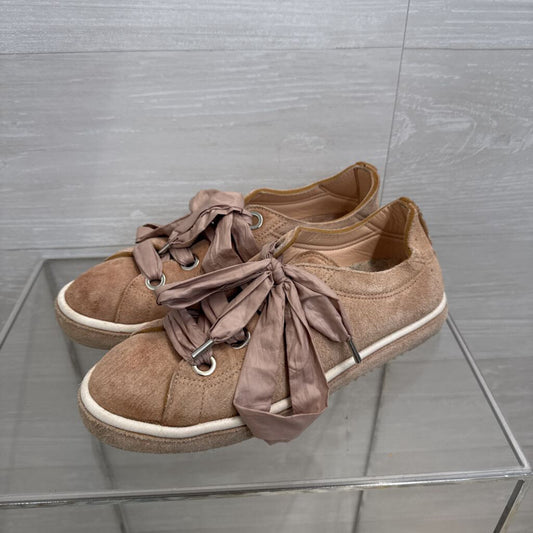 AGL Suede Sneakers with Ribbon Laces 38.5